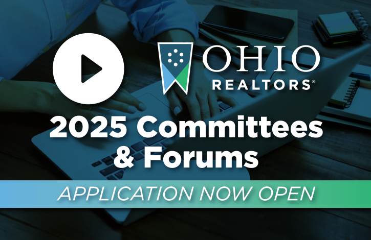 Apply Now for 2025 Ohio REALTORS Committees and Forums