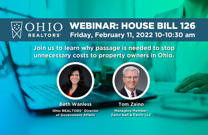 Don't miss our REALTOR-exclusive webinar on Ohio's property valuation challenge legislation