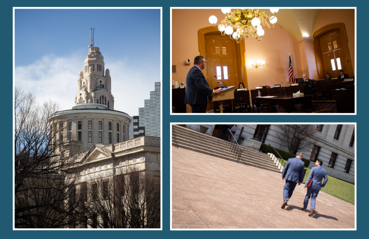 REALTOR Mic Gordon testifies at the Ohio Statehouse in support of a proposed housing tax credit measure