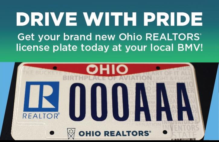 Ohio BMV now offering Ohio REALTORS license plate!