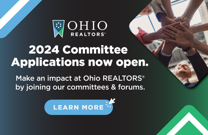 2024 Ohio REALTORS Committee Applications are now Open