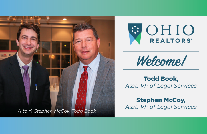 Ohio REALTORS welcomes Todd Book & Stephen McCoy to its legal team