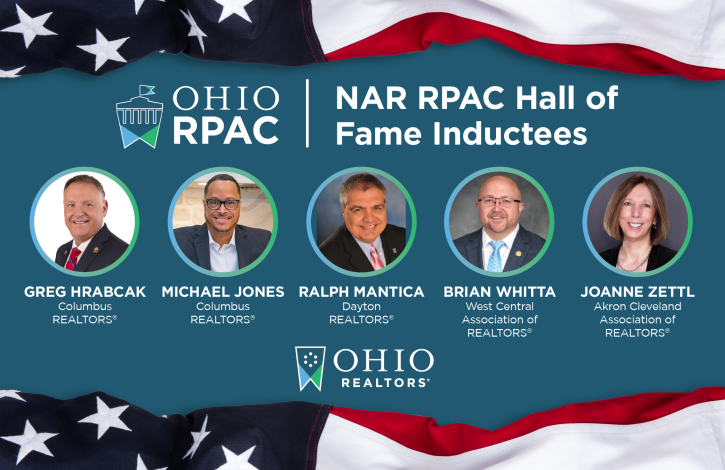 Five Ohio REALTORS Inducted Into NAR’s RPAC Hall of Fame
