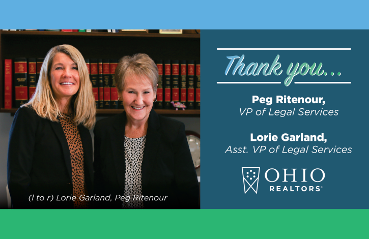 Ohio REALTORS' Peg Ritenour & Lorie Garland announce retirement plans