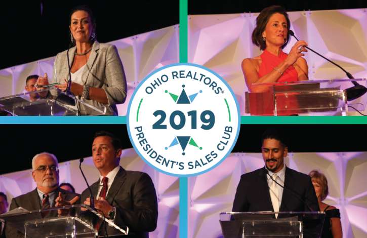 Ohio REALTORS honors its 2019 President's Sales Club 'Top 5' recipients